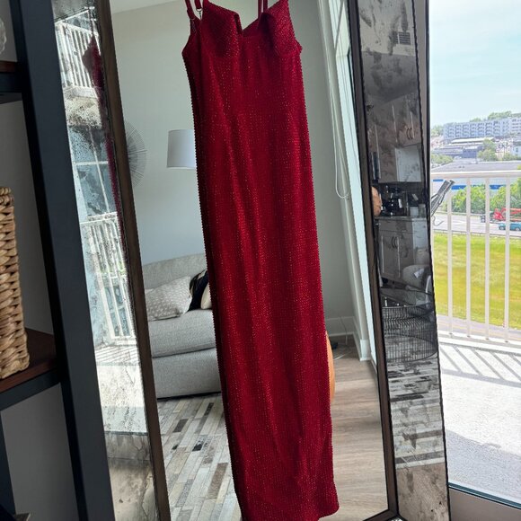 Area Crystal Embellished Gown - Picture 4 of 9